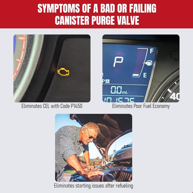 AA Ignition صمام تطهير علبة البخار - يناسب هيونداي وكيا - أكسنت، أزيرا، جينيسيس، سانتا في، سوناتا، فورت 5، أوبتيما، ريو، سيدونا، سورينتو، سول، سبورتاج - يستبدل الأجزاء 28910-3C200، 911-349، CP635 - Image 5